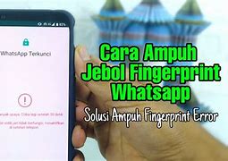 Cara Buka Kunci Fingerprint