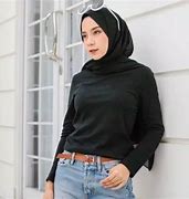 Kaos Hitam Polos Panjang Wanita